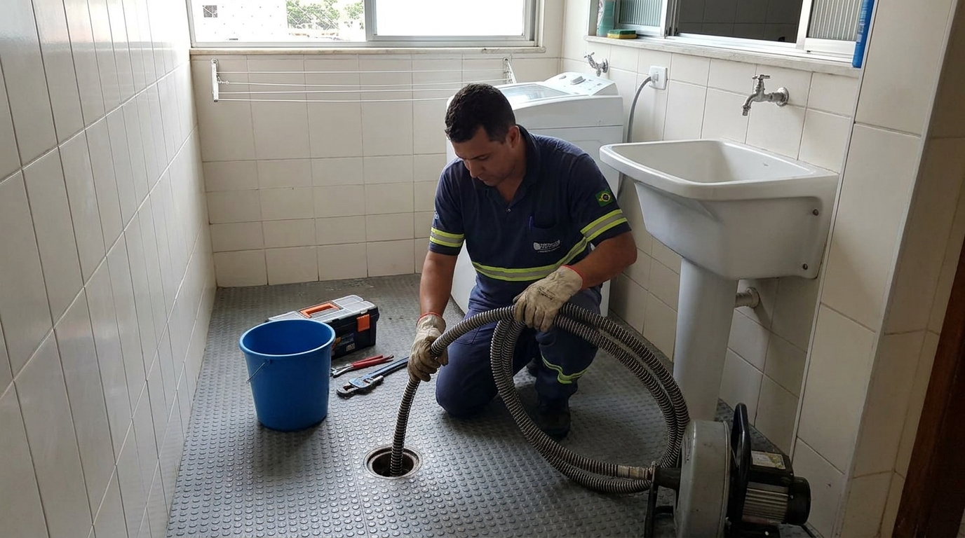 Desobstrução na Cozinha em Brasília‑DF