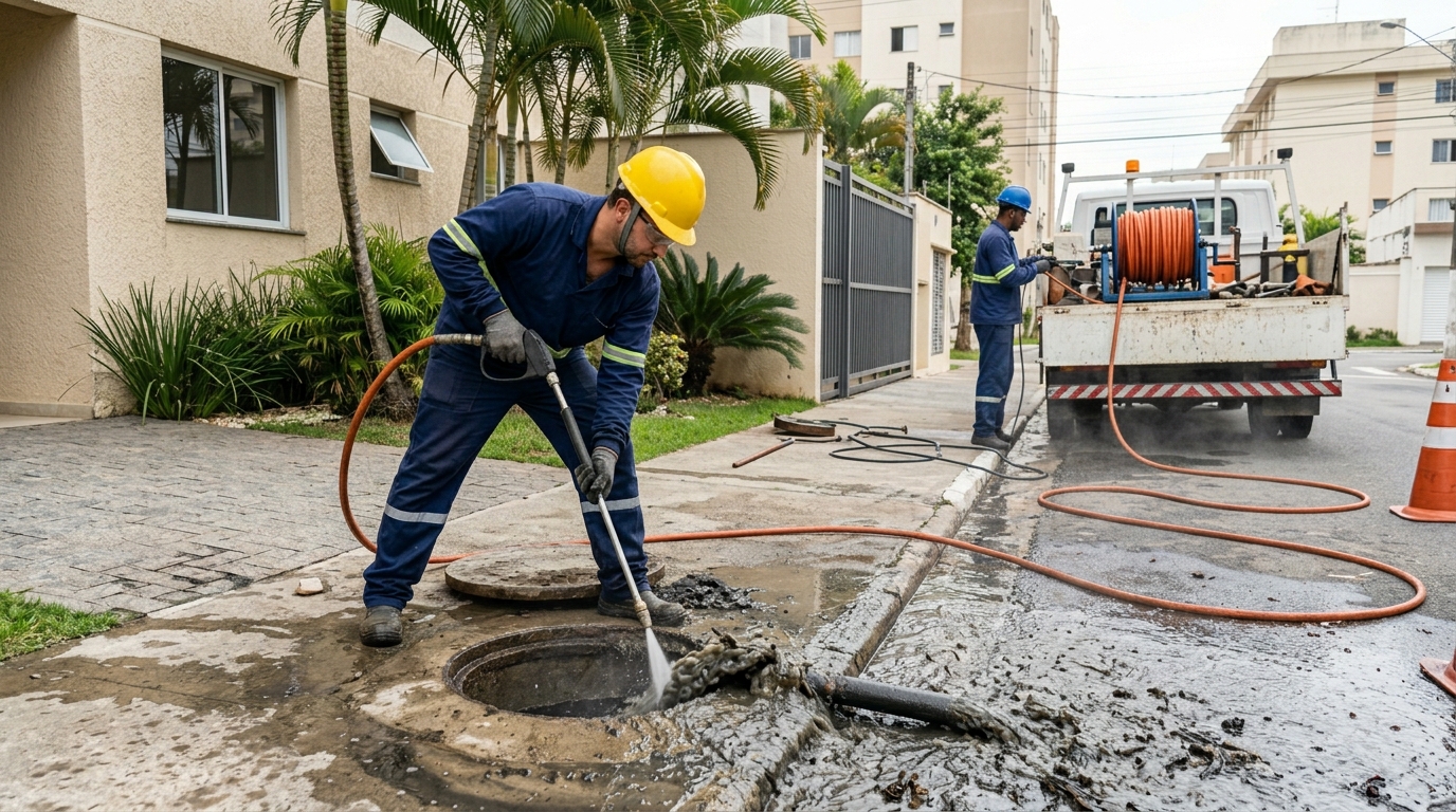 Hidrojateamento Industrial na Setor Bancário Norte Quadra 2, Brasília‑DF